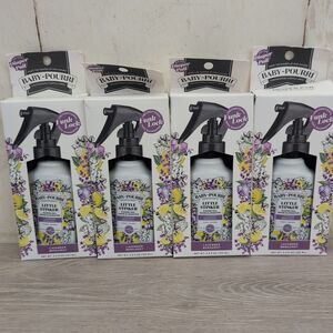 Lot Of 4 Baby Pourri Little Stinker Diaper Pail Odor Spray Lavender 3.4 Fl oz